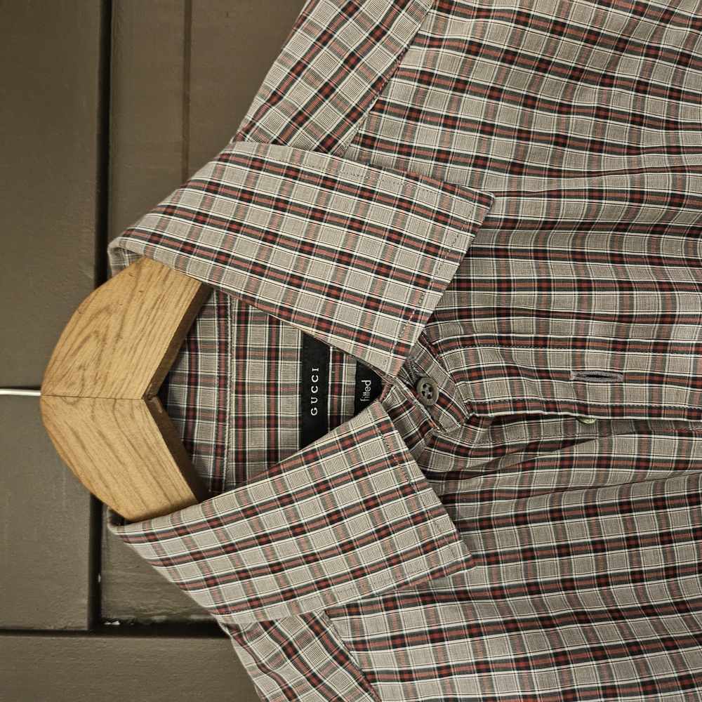 Gucci Plaid Button-Up Shirt
